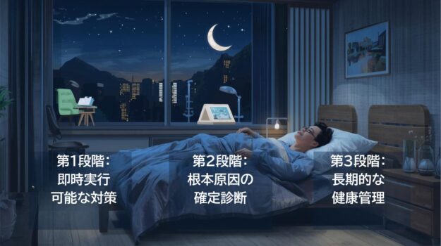 静かな夜と健康な未来を実現するための戦略的3段階アプローチ