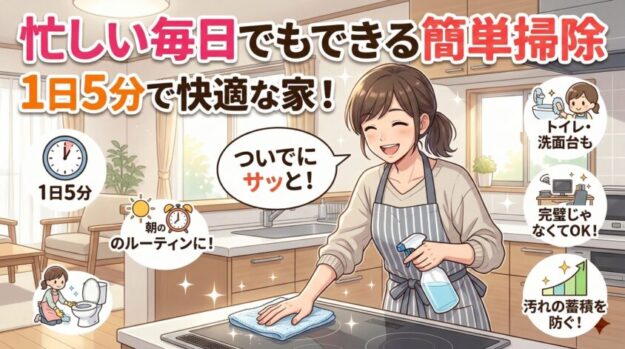 忙しい毎日でもできる簡単掃除