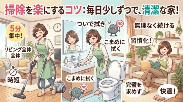 掃除を楽にするコツ