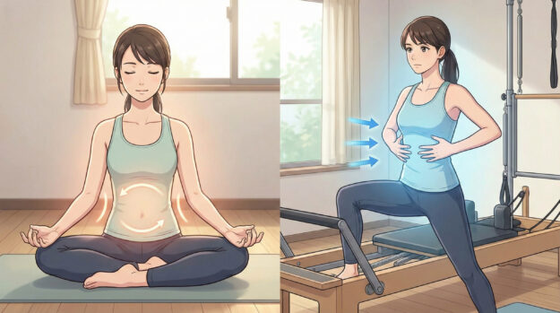 呼吸法の違い──腹式呼吸 vs 胸式呼吸