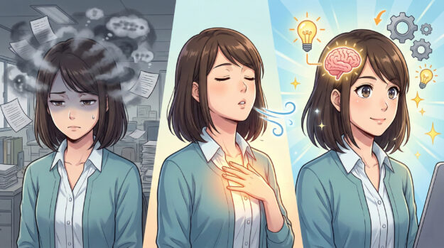 頭のモヤモヤ・集中力低下──胸式呼吸で脳にスイッチを入れる