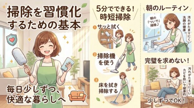 掃除を習慣化するための基本