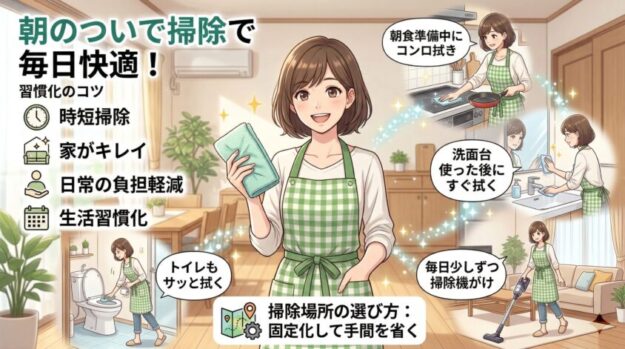 朝のついで掃除を取り入れる方法